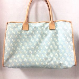 Dooney Bourke Large light Blue Logo Tote Bag